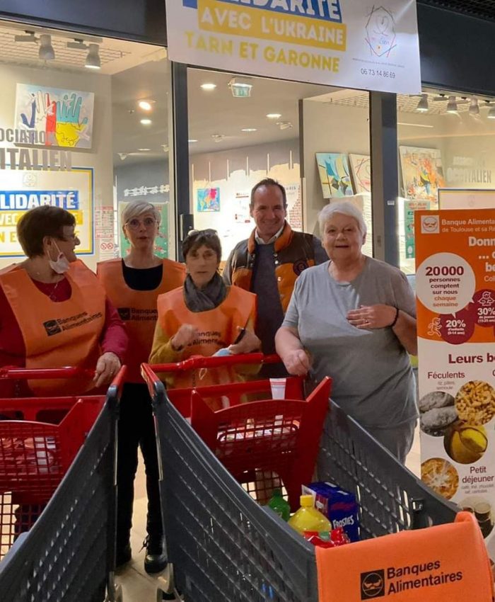 Occitalien au soutien de la Banque alimentaire pour la grande collecte du week-end